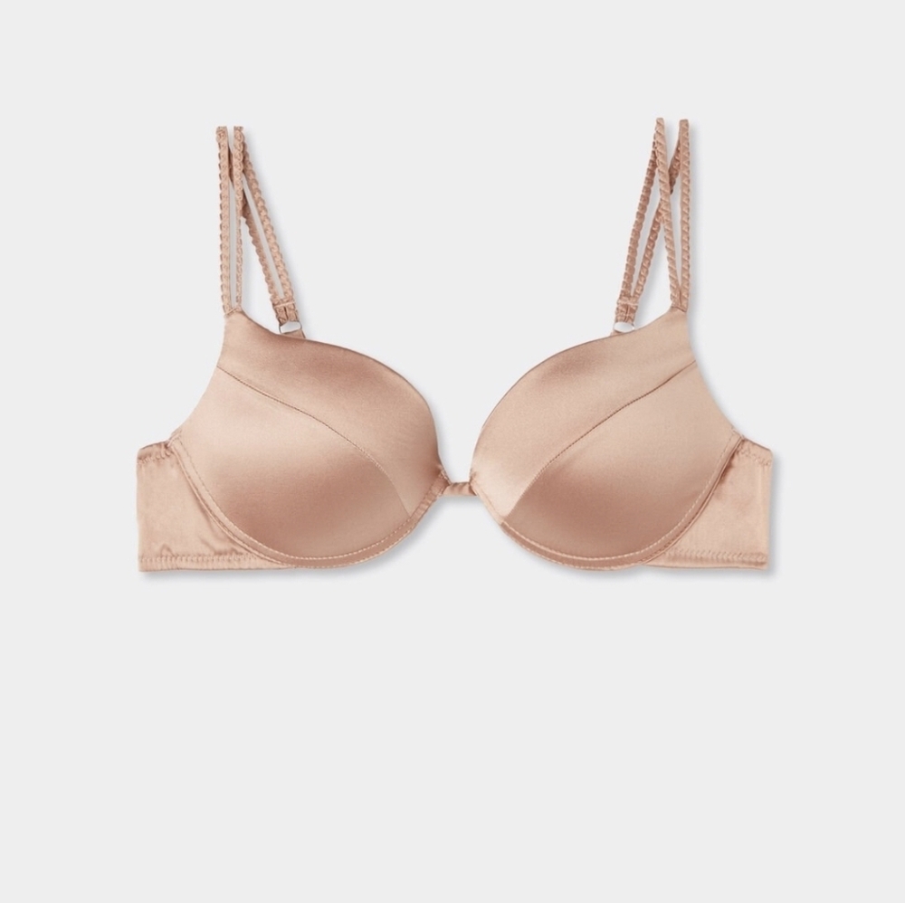 Intimissimi Simona Super Push-up Bra in Silk Satin Pink